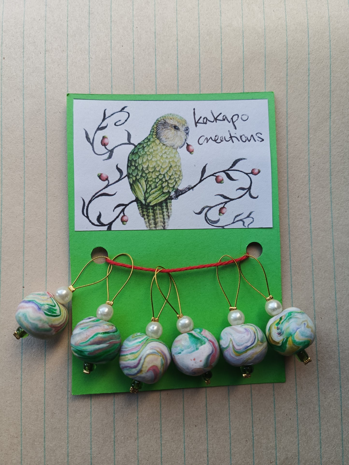 Stitch markers - 'Flower garden'