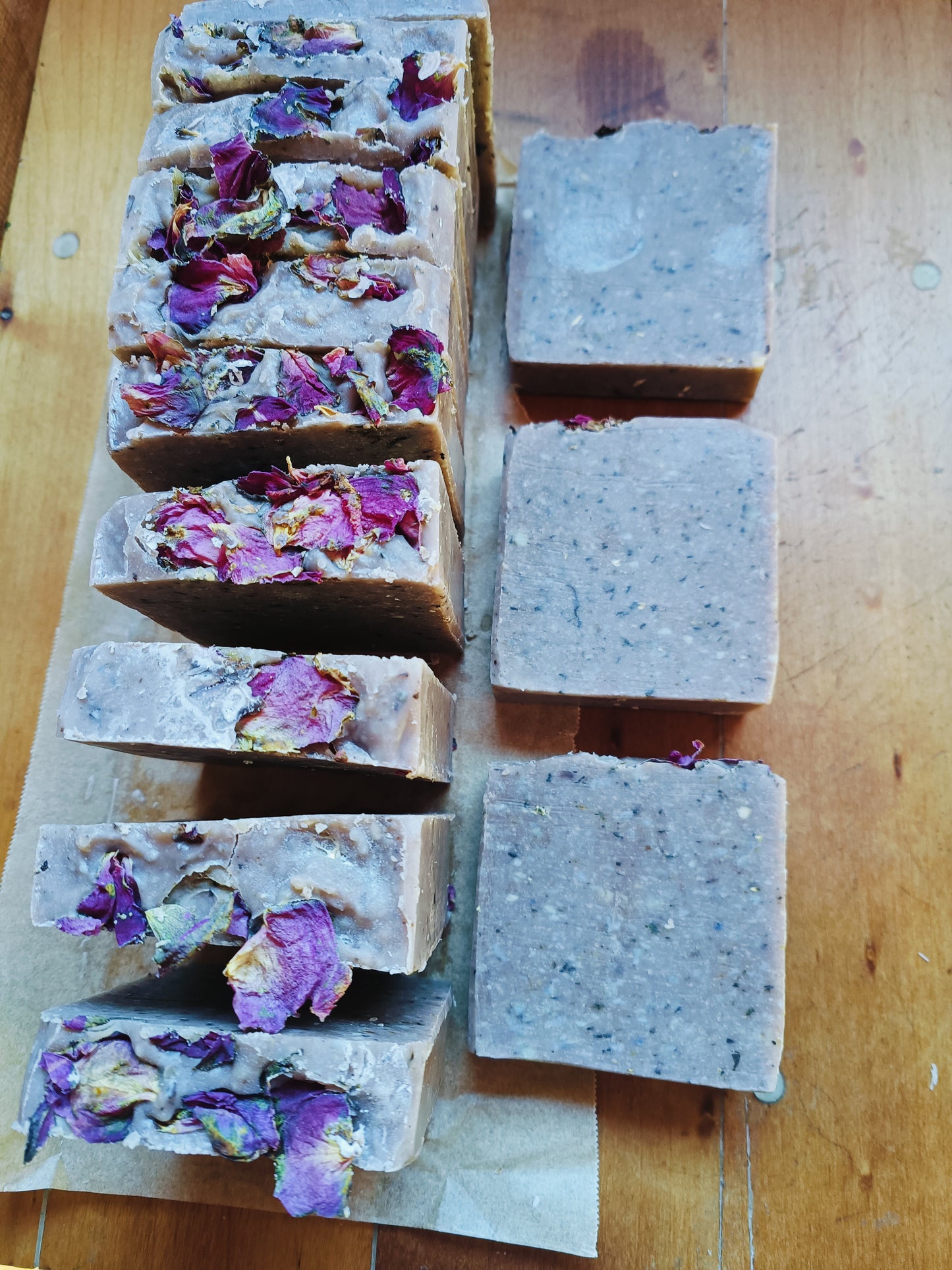 Soap - Handmade herbal - Peaceful purple