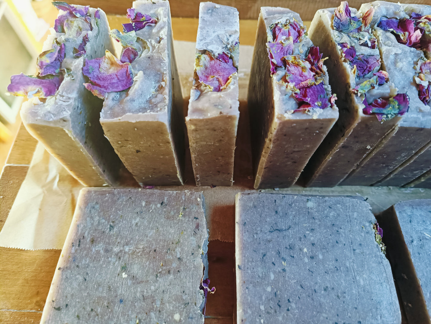 Soap - Handmade herbal - Peaceful purple