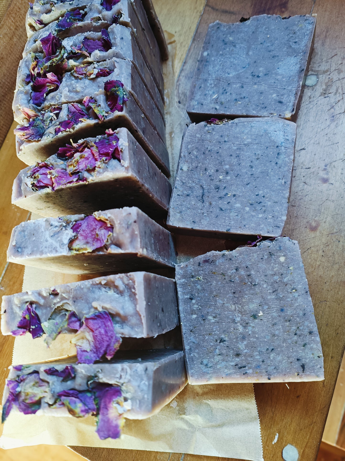 Soap - Handmade herbal - Peaceful purple