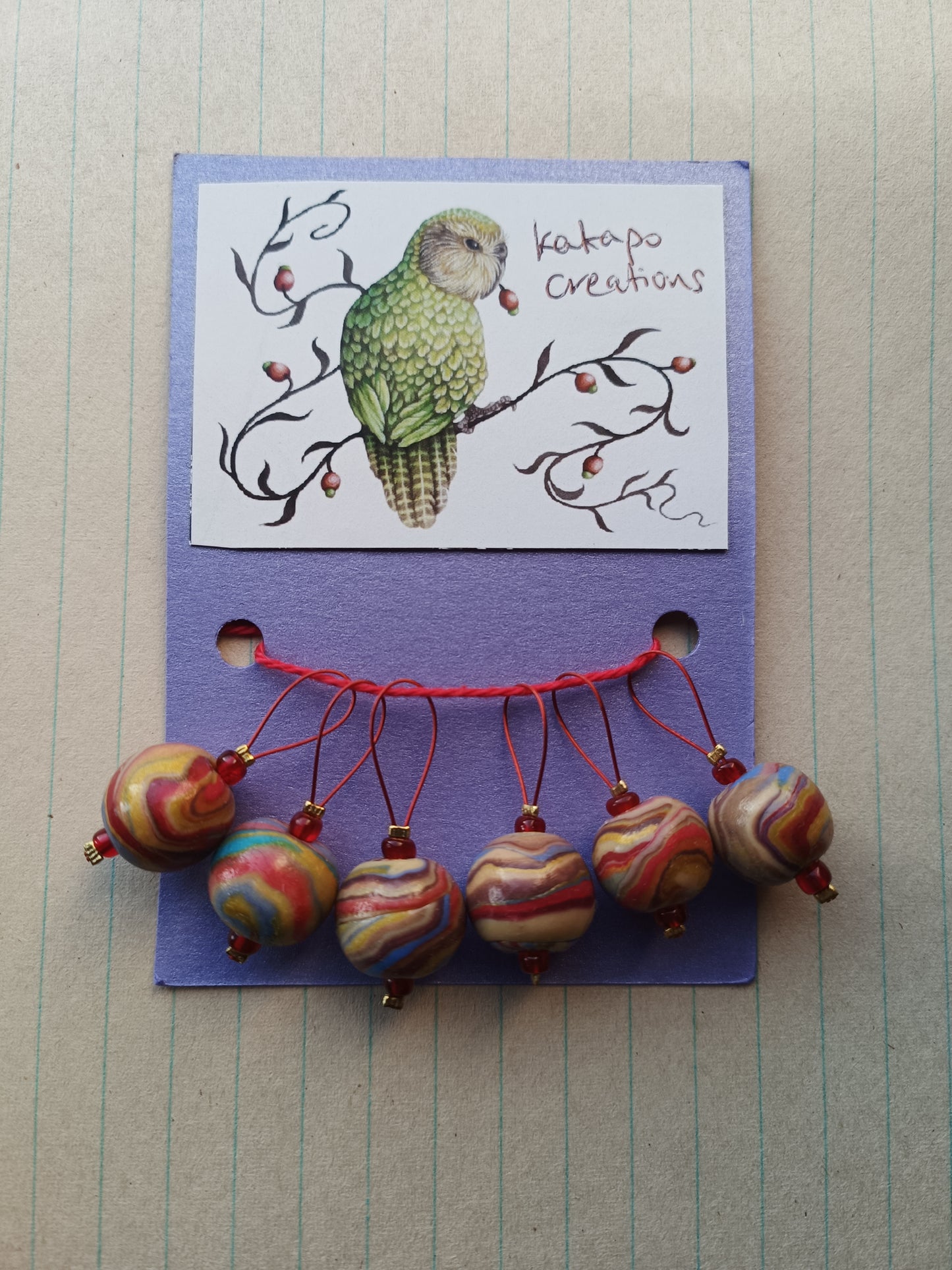 Stitch markers - 'Jupiter'